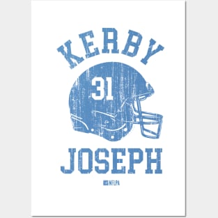 Kerby Joseph Detroit Helmet Font Posters and Art